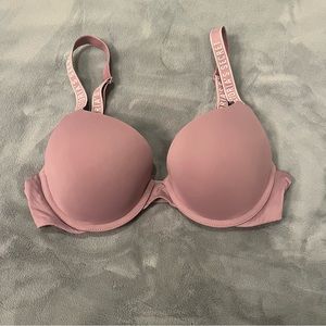 VICTORIA’S SECRET Mauve Push-Up Bra- 32 C (LIKE NEW)
